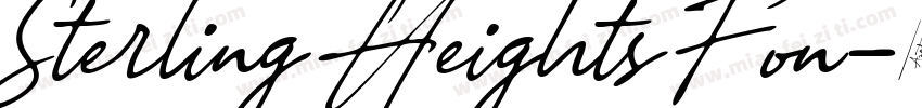 Sterling Heights Fon字体转换